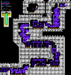 Thumbnail for a map of Breager Palace 2 for the NES game Gargoyle's Quest II: The Demon Darkness.