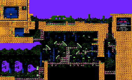 Thumbnail for a map of Forest Of Hinom for the NES game Gargoyle's Quest II: The Demon Darkness.