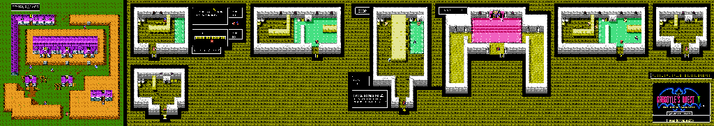 Thumbnail for a map of King's Palace Town for the NES game Gargoyle's Quest II: The Demon Darkness.