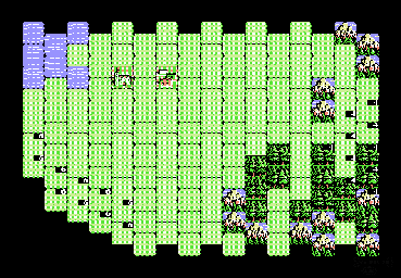 Thumbnail for a map of World Conquest Country 05: Teutonic Knights (The Baltics) for the NES game Genghis Khan.