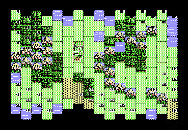 Thumbnail for a map of World Conquest Country 12: Rum Seljuks (Sultanate Of Rum, Turkey) for the NES game Genghis Khan.