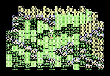 Thumbnail for a map of World Conquest Country 15: The Uighers (Kara-Khanid Khanate) for the NES game Genghis Khan.
