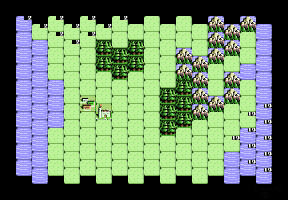 Thumbnail for a map of World Conquest Country 18: Korea (Goryeo Dynasty, Koryo) for the NES game Genghis Khan.
