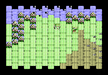 Thumbnail for a map of World Conquest Country 20: Al Muwahhid (Almohad Caliph, Morocco) for the NES game Genghis Khan.