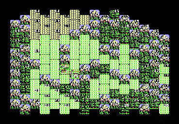 Thumbnail for a map of World Conquest Country 24: Ghore (Ghurid Sultanate, Afghan / N India) for the NES game Genghis Khan.