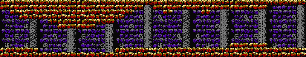 Thumbnail for a map of Stage 25 for the NES game Getsu Fuuma Den.