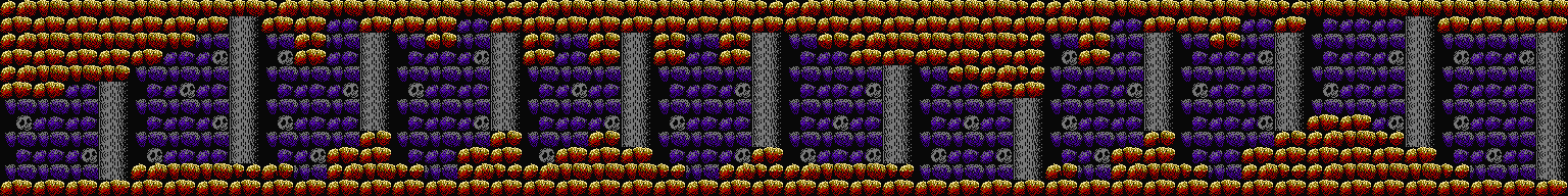 Thumbnail for a map of Stage 50 for the NES game Getsu Fuuma Den.