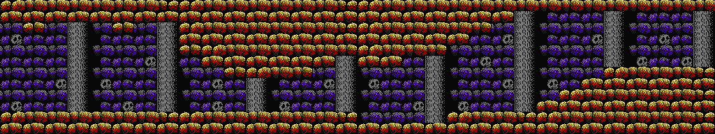 Thumbnail for a map of Stages 17, 19, 22 & 36 for the NES game Getsu Fuuma Den.