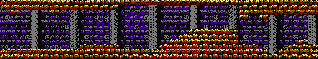 Thumbnail for a map of Stages 18 & 20 for the NES game Getsu Fuuma Den.