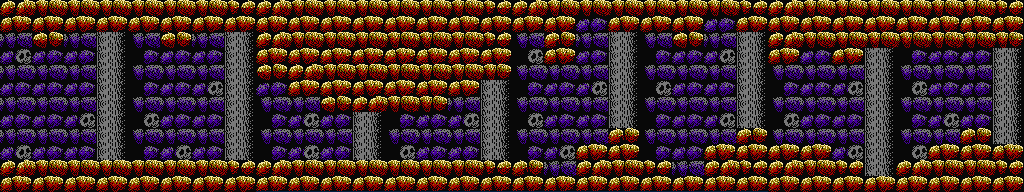 Thumbnail for a map of Stages 21 & 33 for the NES game Getsu Fuuma Den.