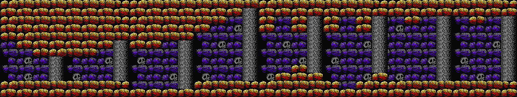 Thumbnail for a map of Stages 23 & 35 for the NES game Getsu Fuuma Den.