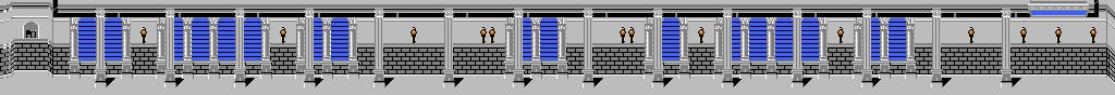 Thumbnail for a map of Stage 8 for the NES game Ghostbusters II.