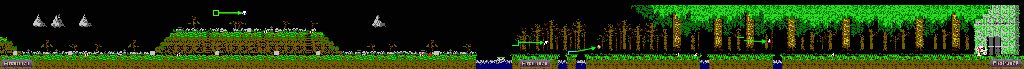 Thumbnail for a map of Stage 1 for the NES game Ghosts 'N Goblins.
