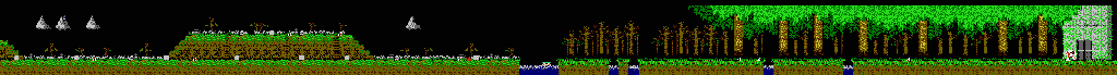 Thumbnail for a map of Stage 1 (Unmarked) for the NES game Ghosts 'N Goblins.