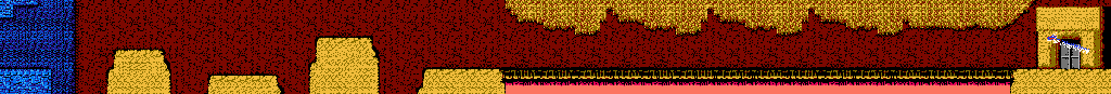 Thumbnail for a map of Stage 4 (Unmarked) for the NES game Ghosts 'N Goblins.