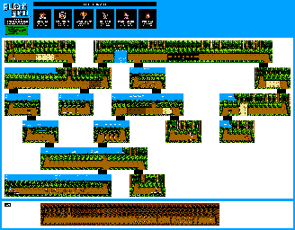 Thumbnail for a map of Episode 1 for the NES game Gilligan's Island.