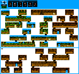 Thumbnail for a map of Episode 4 for the NES game Gilligan's Island.