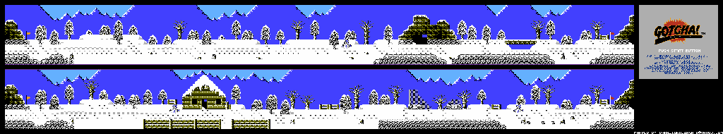 Thumbnail for a map of Mountain for the NES game Gotcha!: The Sport!.
