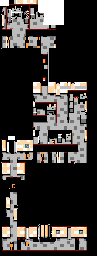 Thumbnail for a map of Stage 1 Area 2 for the NES game Gremlins 2: The New Batch.