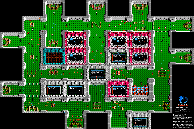 Thumbnail for a map of Area 00 (Enemies) for the NES game The Guardian Legend.