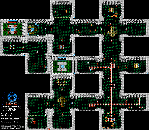 Thumbnail for a map of Area 06 (Enemies) for the NES game The Guardian Legend.
