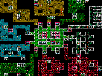 Thumbnail for a map of Overworld for the NES game The Guardian Legend.
