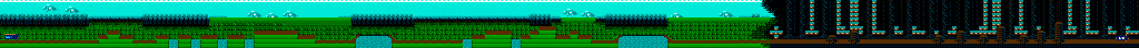 Thumbnail for a map of Stage 1 for the NES game Happily Ever After: Starring Snow White.