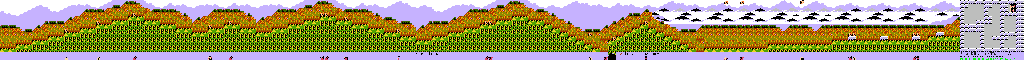 Thumbnail for a map of Japan Stage 2 for the NES game Hi no Tori: Houou Hen: Gaou no Bouken.