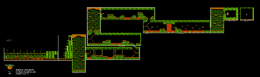 Thumbnail for a map of Stage 3: Dokugoke Tairiku for the NES game Holy Diver.