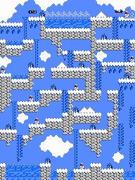 Thumbnail for a map of Winter Land for the NES game Hook.