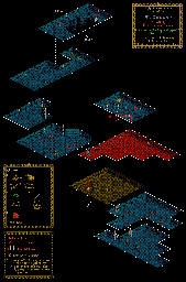 Thumbnail for a map of Level 3 (Secrets And Traps) for the NES game The Immortal.