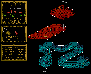 Thumbnail for a map of Level 6 (Secrets And Traps) for the NES game The Immortal.