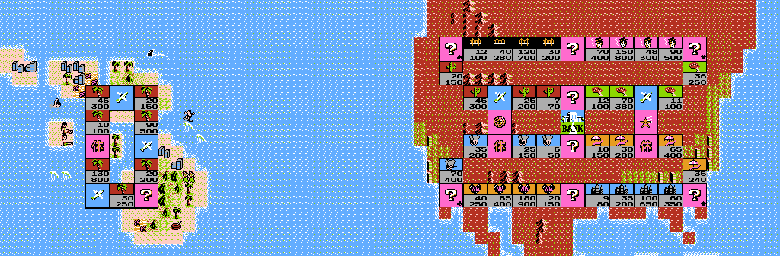 Thumbnail for a map of Street 3 for the NES game Itadaki Street: Watashi no Oten ni Yottette.