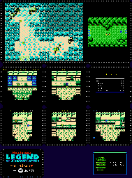 Thumbnail for a map of Kappa Village for the NES game Jajamaru Gekimaden: Maboroshi no Kinmajou.
