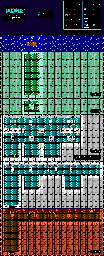 Thumbnail for a map of Mermade Village Eastern Fort for the NES game Jajamaru Gekimaden: Maboroshi no Kinmajou.