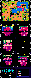 Thumbnail for a map of Mermade Village for the NES game Jajamaru Gekimaden: Maboroshi no Kinmajou.