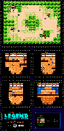 Thumbnail for a map of Shinobi Village for the NES game Jajamaru Gekimaden: Maboroshi no Kinmajou.