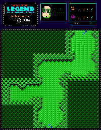 Thumbnail for a map of South Forest for the NES game Jajamaru Gekimaden: Maboroshi no Kinmajou.