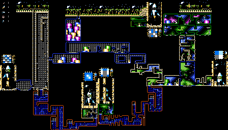 Thumbnail for a map of Level 1 for the NES game James Bond Jr..