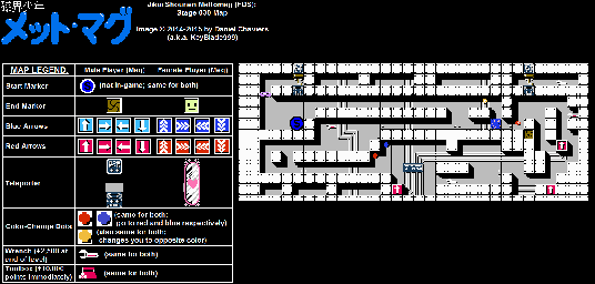 Thumbnail for a map of Stage 030 for the NES game Jikai Shounen Mettomag.