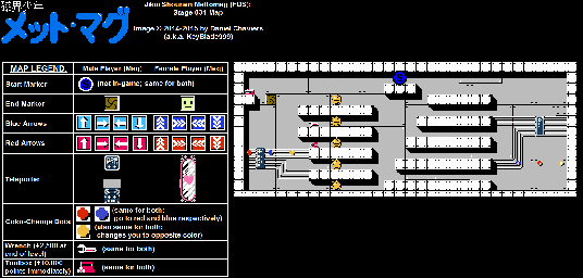 Thumbnail for a map of Stage 031 for the NES game Jikai Shounen Mettomag.