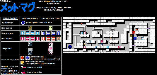 Thumbnail for a map of Stage 035 for the NES game Jikai Shounen Mettomag.