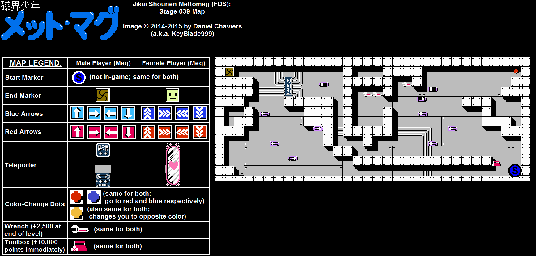 Thumbnail for a map of Stage 039 for the NES game Jikai Shounen Mettomag.