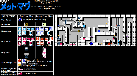 Thumbnail for a map of Stage 043 for the NES game Jikai Shounen Mettomag.