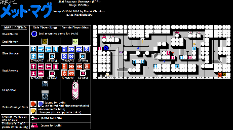 Thumbnail for a map of Stage 055 for the NES game Jikai Shounen Mettomag.