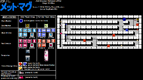Thumbnail for a map of Stage 075 for the NES game Jikai Shounen Mettomag.