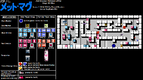 Thumbnail for a map of Stage 083 for the NES game Jikai Shounen Mettomag.