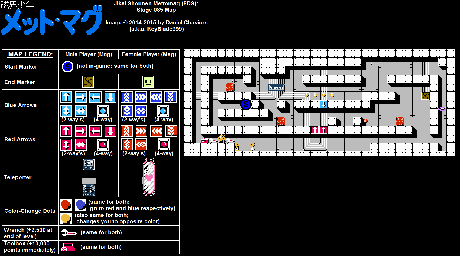 Thumbnail for a map of Stage 085 for the NES game Jikai Shounen Mettomag.