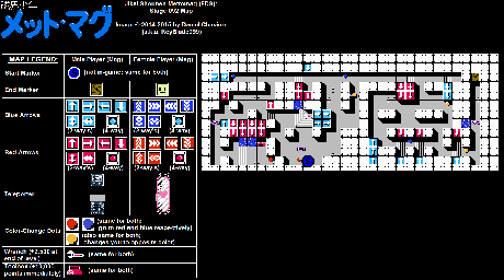 Thumbnail for a map of Stage 092 for the NES game Jikai Shounen Mettomag.