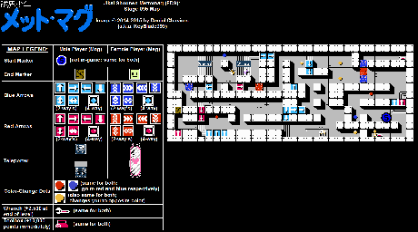Thumbnail for a map of Stage 096 for the NES game Jikai Shounen Mettomag.